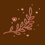 Embroidery kit "Heart Twig"