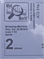 Browning Machine Gun. Cal .30 barrel (2 pieces)