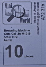 Browning Machine Gun. Cal .30 barrel (10 pieces)