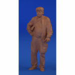 Resin figure of mechanic (driver), type 4