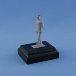 Yuri Gagarin, First Man in Space. Resin figure with wooden base