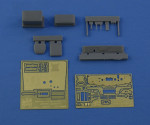 Interior set for KrAZ-214 Roden model kit (Photoetched, resin parts, film)