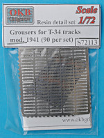 Photoetched set: Grousers for T-34 tracks, mod. 1941