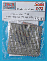 Photoetched set: Grousers for T-34 waffle tracks