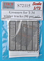 Photoetched set: Grousers for T-34 winter tracks