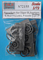 Sprockets for Tiger II,Jagtiger,Panther II,E50,E75,Lowe, 9 tooth, type 2