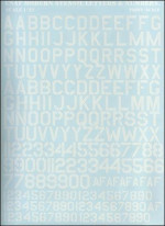 USAF modern stencil letters & numbers, white color