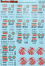 Decal for MIG-29 Iranian
