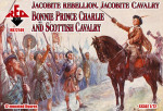 Jacobite Rebellion. Jacobite Cavalry. Bonnie Prince Charlie and Scottish Cavalry