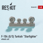 Wheels set for F-104 (G/S) Turkish Starfighter (1/48)