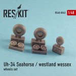 Wheels set for Uh-34 Seahorse / Westland Wessex (all versions)