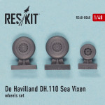 Wheels set for De Havilland DH.110 "Sea Vixen"