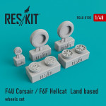 Wheels set for F4U "Corsair"/F6F "Hellcat"