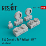 Wheels set for F4U "Corsair"/F6F "Hellcat" NAVY
