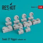 Wheels set for Saab 37 "Viggen"