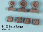 Wheels set for F-102 "Delta Dagger"