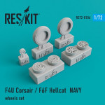 Wheels set for F4U "Corsair"/F6F "Hellcat" (NAVY)