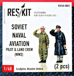Soviet Naval Aviation pilot & land crew set (WW2)