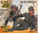 'Charge, up forward!' WWII Red Army, 2 figures