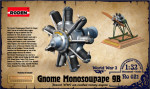 Gnome Monosoupape 9B, engine