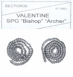 Assembled metal tracks for Valentine, Bishop, Archer