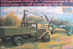 Airfield starter AS-1 with soviet fighter Yak-1B