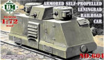 Armored self-propelled Leningrad railroad car