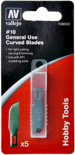 Curved blades #10, 6 pcs