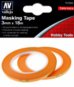 Precision Masking Tape 3 mm x 18 m, 2 pcs