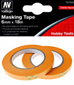 Precision Masking Tape 6 mm x 18 m, 2 pcs