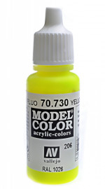 206: Model Color 730-17ML. Yellow Fluorescent