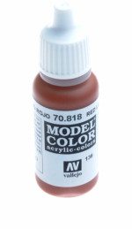 136: Model Color 818-17ML. Red leather