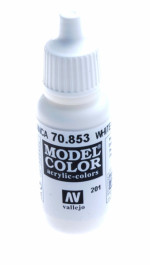 201: Model Color 853-17ML. White Glaze