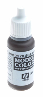 204: Model Color 854-17ML. Brown Glaze