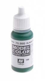 100: Model Color 980-17ML. Black green