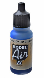 Model Air: 17 ml. Dark mediterranean blue