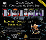 Paint Set Ironfist Dwarf Berserker Metal Figure & Game Color, 8 pcs