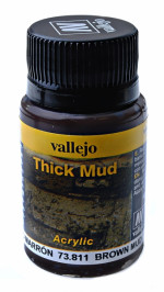 Brown mud, 40 ml. (Acrylic)