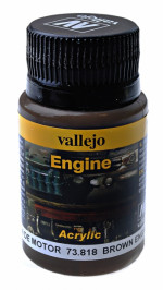 Brown engine soot, 40 ml. (Acrylic)