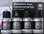 Metal Color Set Aluminium Dope, 4 pcs