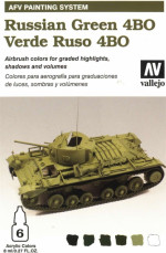 AFV Russian green 4BO armour painting system 6*8ml