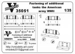 Photoetched set of details Fastening of additional Jerrycans (U.S. Army, WWII), 2 pcs