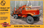 KrAZ-255L Timber wood truck