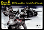 Немецкие солдаты в зимней униформе с пушкой Pak36