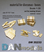 Материал для диорам, набор для изготовления 10 деревянных ящиков