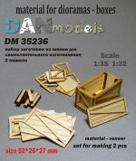 Материал для диорам: набор для изготовления 2 деревянных ящиков