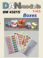 Материал для диорам из бумаги: картонные коробки в ассортименте. Набор 1.