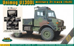 Набор деталировки: Брезент для военного грузовика 2т UNIMOG U1300L (4x4) (АСЕ) + сборная модель