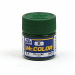 Краска эмалевая "Mr. Color" зеленая, 10 мл