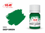 Акриловая краска ICM, зеленая